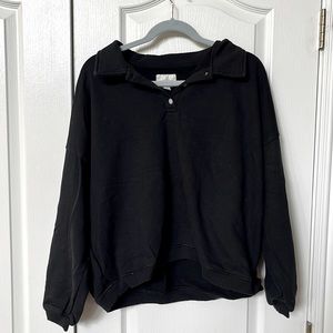 Oversized Collared American Eagle Crew Neck